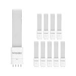 Confezione Multipack 10x Noxion Lucent PL-S LED 4.5W 600lm - 840 Bianco Freddo | Sostitutiva 9W