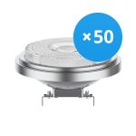 Confezione Multipack 50x Noxion LED Faretti G53 AR111 7.2W 450lm 40D - 918-927 Dim To Warm | Miglior Resa Cromatica - Dimmerabile - Sostitutiva 50W