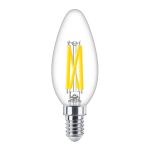 Philips MASTER LED E14 Candela Filamento Chiara 3.4W 470lm - 922-927 Dim To Warm | Miglior Resa Cromatica - Dimmerabile - Sostitutiva 40W