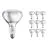Confezione Multipack 10x Philips R125 IR 375W E27 230-250V