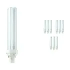Confezione Multipack 10x Philips MASTER PL-C 26W - 827 Bianco Molto Caldo | 2 Pin