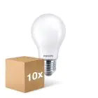 Confezione Multipack 10x Philips Corepro LED Bulbo E27 Pera Ghiaccio 7W 806lm - 840 Bianco Freddo - Sostitutiva 60W
